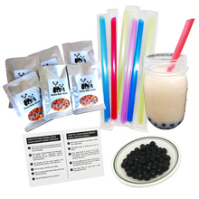 Load image into Gallery viewer, Instant Boba Kit SUMMER PEACH Flavor Boba Bubble Tea Kit - Make Your Own DIY
