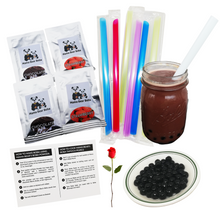 Load image into Gallery viewer, Instant Boba Kit Couples ANNIVERSARY Boba Bubble Tea Kit - Make Your Own DIY
