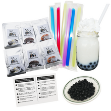 Load image into Gallery viewer, Instant Boba Kit Boba Bubble Tea Kit MOTHER&#39;S DAY Favorites Sampler - Variety Pack Make Your Own DIY
