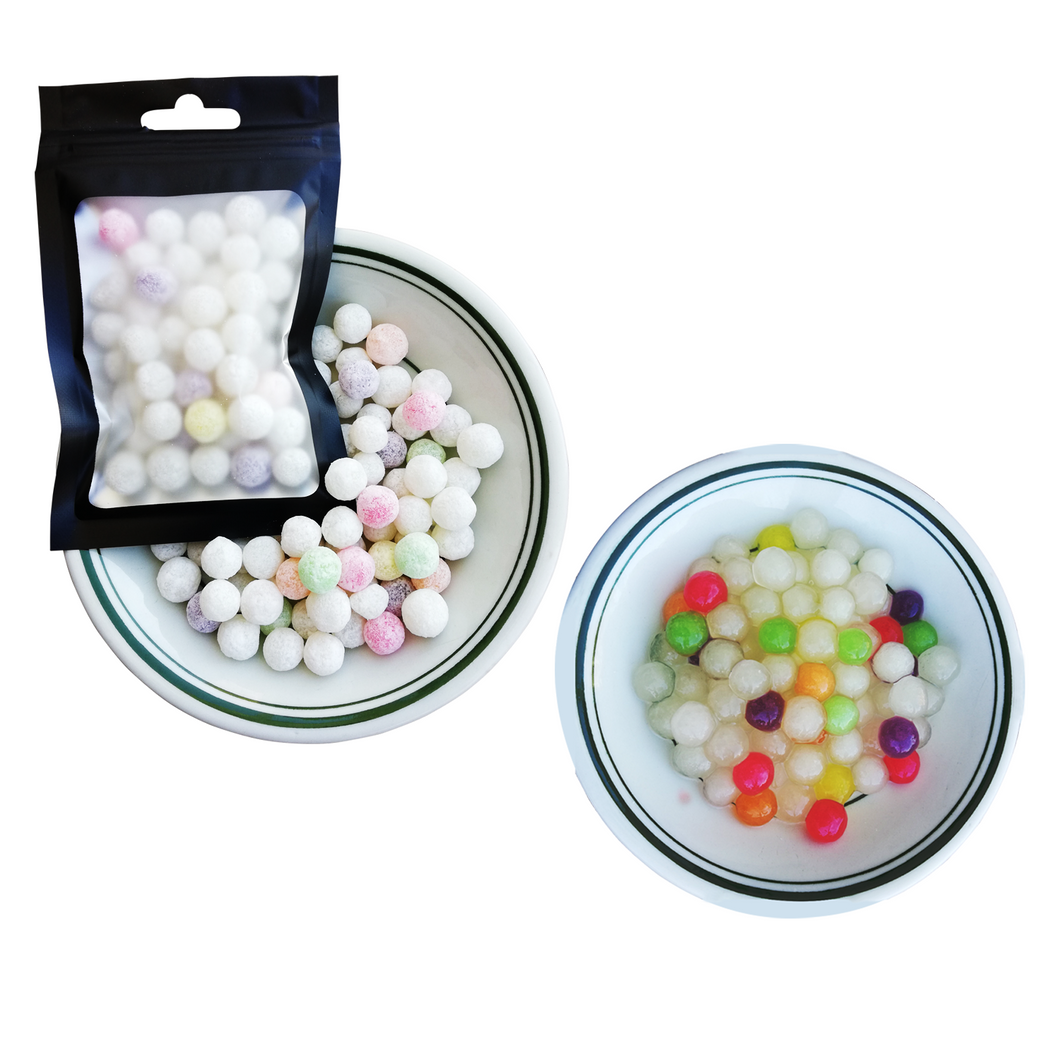 8 Individual Packets of RAINBOW BOBA Bubble Tea Pearls